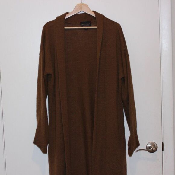 Absolutely Creative Worldwide Brown Stitch Fix Long  Cardigan Women Size XL - Picture 3 of 10